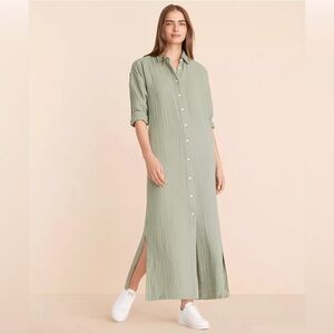 Lou & Grey Triple Cloth Maxi Pocket Shirtdress XS
